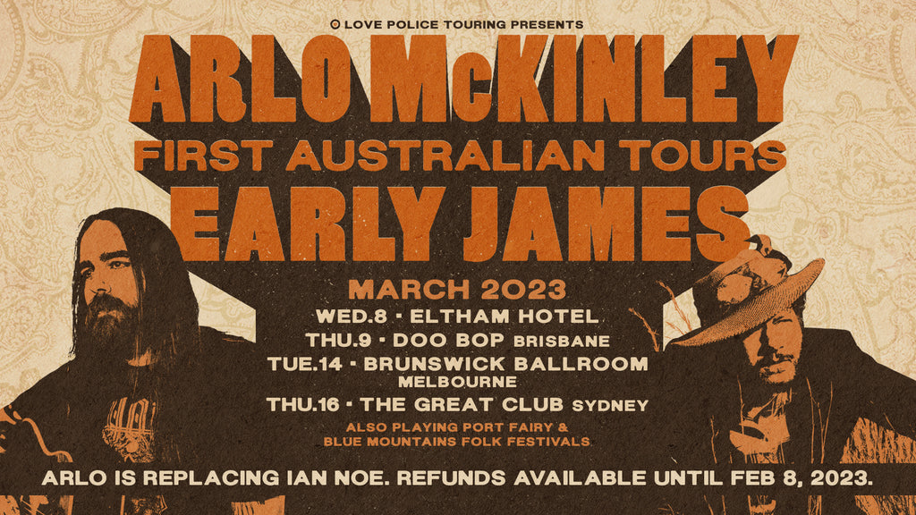Arlo McKinley Tours Australia