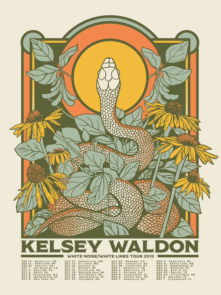 Kelsey Waldon Limited Edition 2019 Tour Poster - OH BOY RECORDS