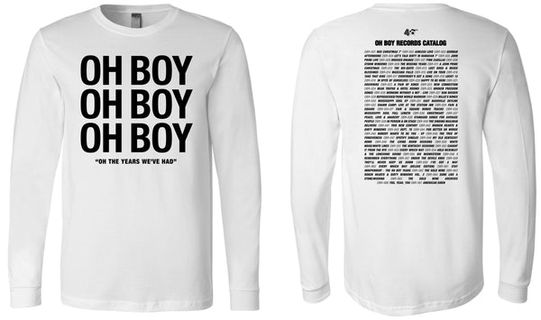 Oh Boy 40 Year Anniversary Long Sleeve T-Shirt - OH BOY RECORDS