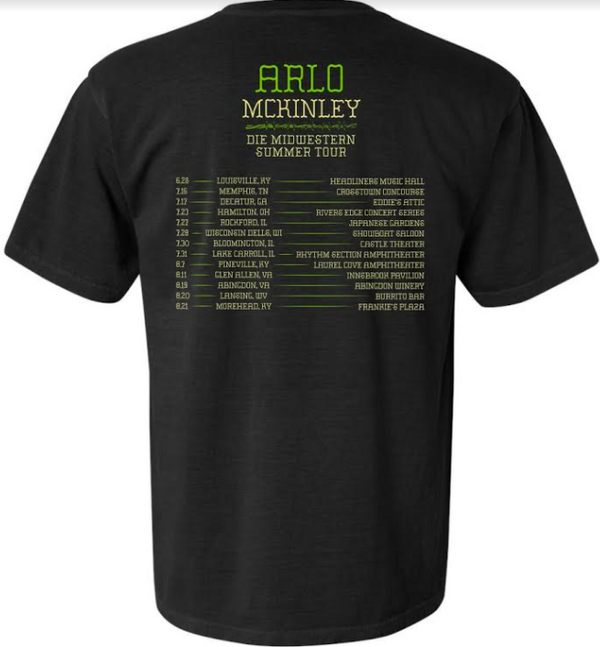 Arlo McKinley - 2021 Die Midwestern Summer Tour T-Shirt - Oh Boy Records